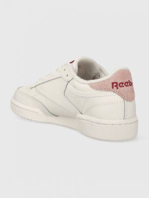Bőr sneakers Reebok Club C 85 bézs