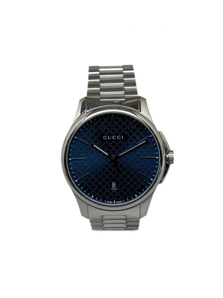 Hodinky Gucci Pre-owned modré