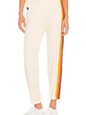 Спортивные брюки Aviator Nation 5 Stripe, Vintage White