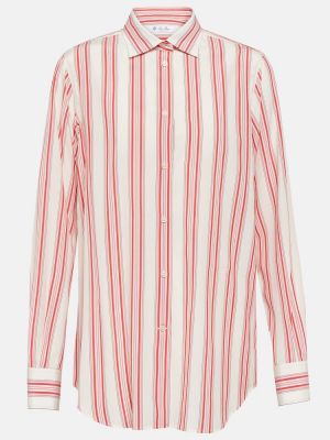 Dryžuota šilkinė marškiniai Loro Piana