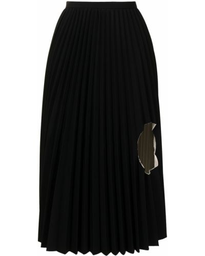 Falda plisada Toga negro