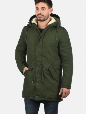 Зимнее пальто Solid зеленое