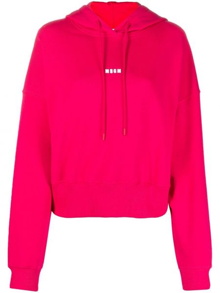 Trykt hettegenser Msgm rosa