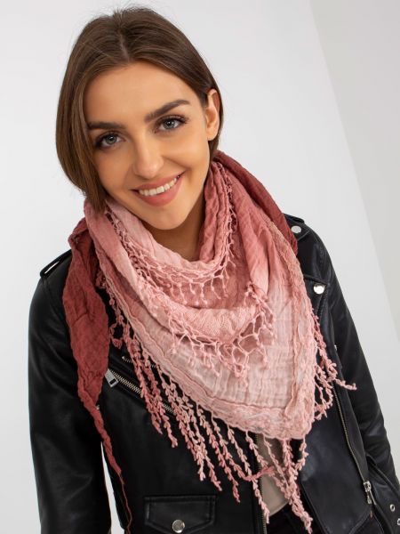 Мусліновий шарф Fashionhunters рожевий