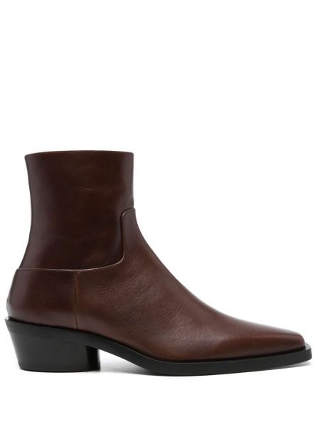 Ankle boots en cuir Proenza Schouler marron