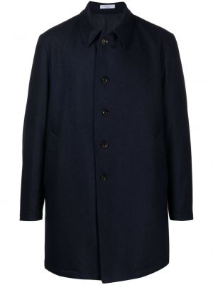 Vlněný kabát Boglioli modrý