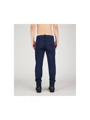 Pantalones chinos de algodón Dsquared2 azul
