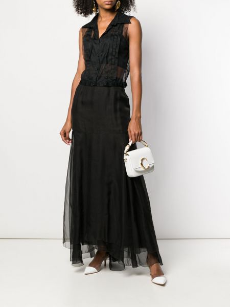 Falda larga Chanel Pre-owned negro