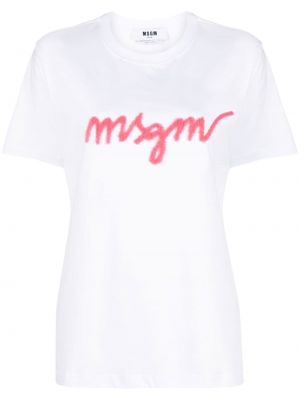 T-shirt Msgm vit