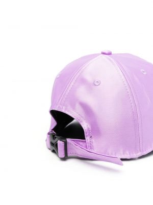 Siuvinėtas kepurė su snapeliu Versace Jeans Couture violetinė