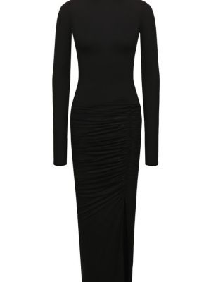 Платье из вискозы Helmut Lang черное