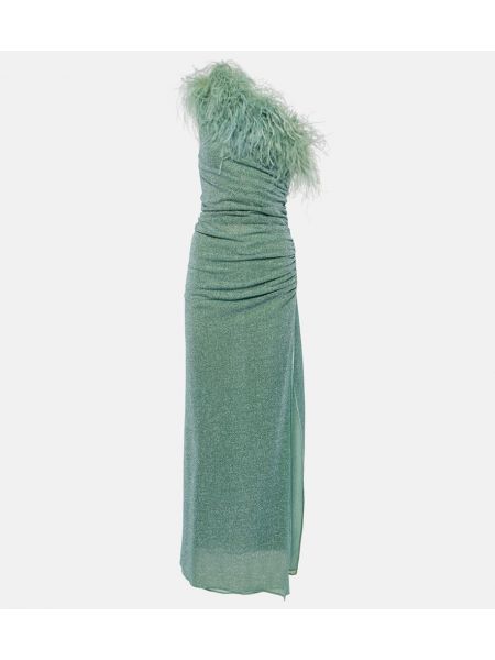 Μάξι φόρεμα με φτερά Oséree πράσινο