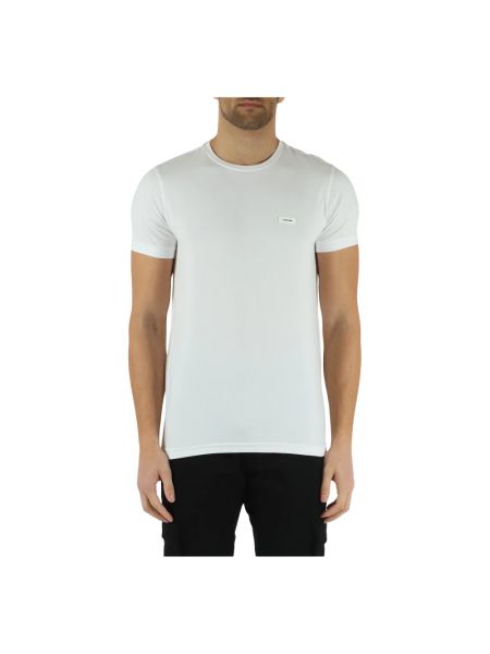 Koszulka slim fit Calvin Klein biała