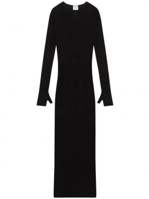 Dlouhé šaty Courreges čierna