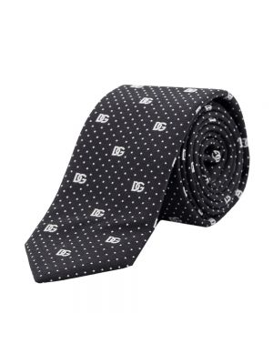 Corbata de seda Dolce & Gabbana negro