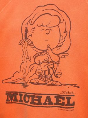 Sweatshirt mit rundhalsausschnitt Saint Michael orange