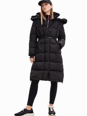 Žieminis paltas Desigual juoda