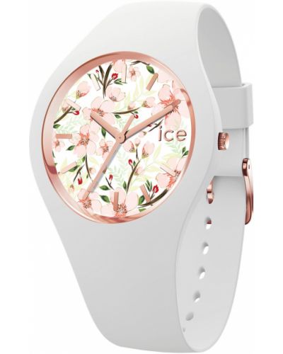 Virágos virágos óra Ice-watch fehér