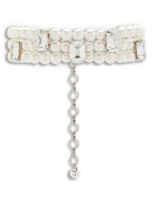 Ogrlica z perlami s kristali Alessandra Rich