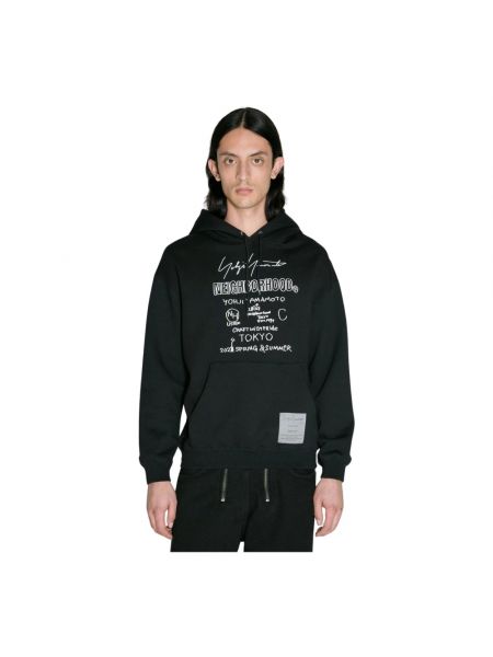 Bluza z kapturem Yohji Yamamoto czarna