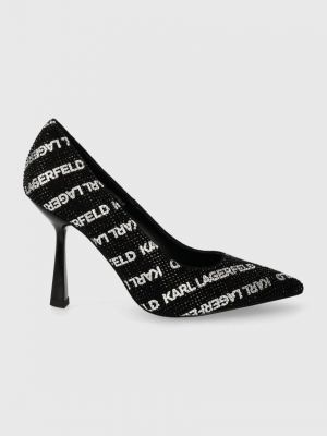 Замшеві туфлі Karl Lagerfeld чорні