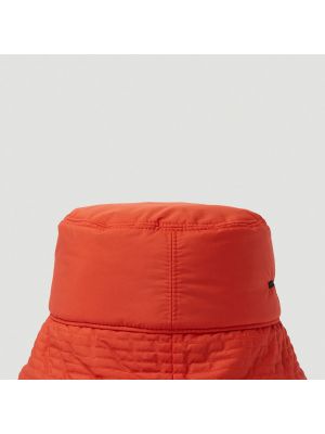 Pikowany kapelusz Stella Mccartney pomarańczowy