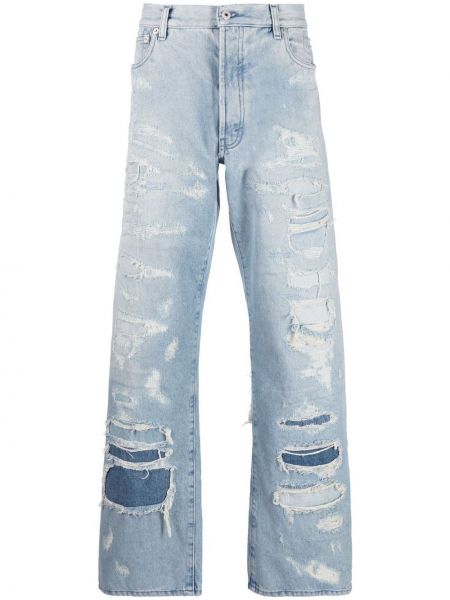 Distressed straight jeans mit taschen Heron Preston