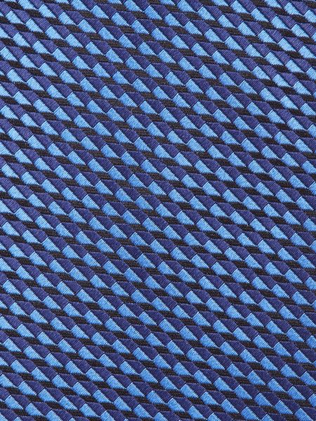 Corbata con bordado Ermenegildo Zegna azul