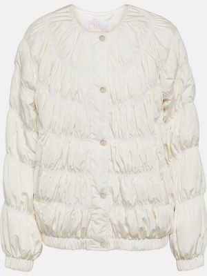 Pikowana kurtka puchowa Chloã© biała