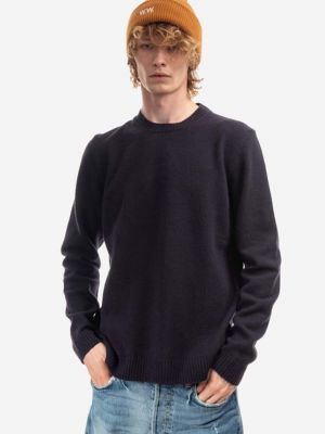 Gyapjú pulóver Wood Wood fekete