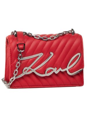 Pisemska torbica Karl Lagerfeld rdeča