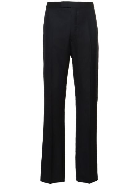 Spodnie klasyczne wełniane Thom Browne szare
