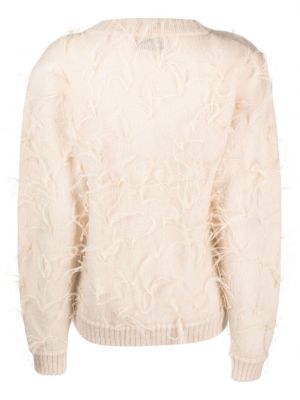 Pull à plumes col rond Rowen Rose