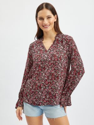 Bluză cu model floral Orsay bordo