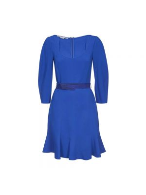 Sukienka mini z długim rękawem Stella Mccartney niebieska