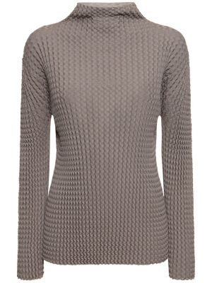 Top in jersey Issey Miyake grigio