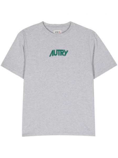 T-shirt aus baumwoll mit print Autry grau