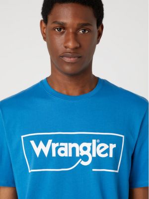 Тениска Wrangler синьо