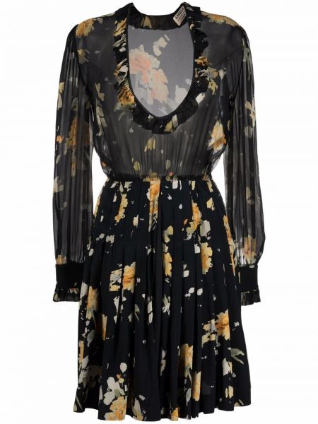 Vestido de flores con estampado A.n.g.e.l.o. Vintage Cult negro