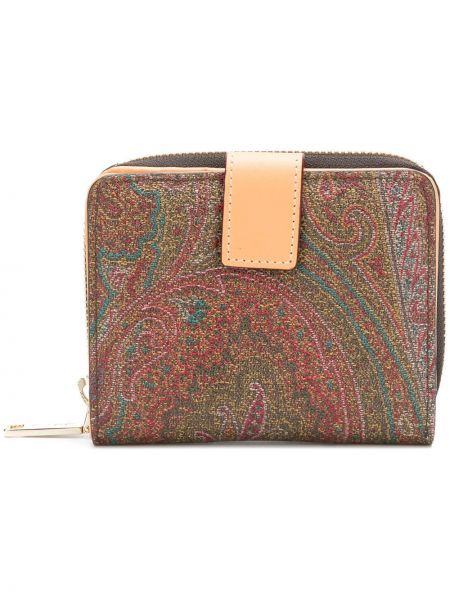 Cartera de cachemir con estampado Etro marrón