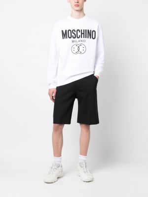 Sweatshirt mit print Moschino weiß
