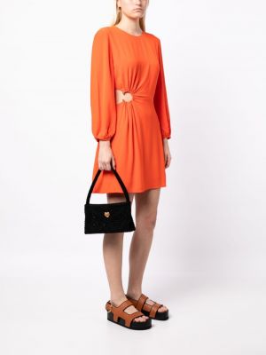 Drapiruotas suknele Ba&sh oranžinė