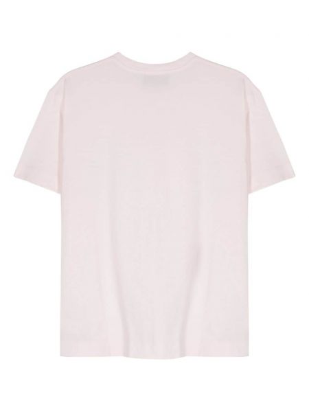 Kokvilnas t-krekls ar apdruku Simone Rocha rozā