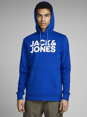 Sudadera con capucha Jack & Jones azul