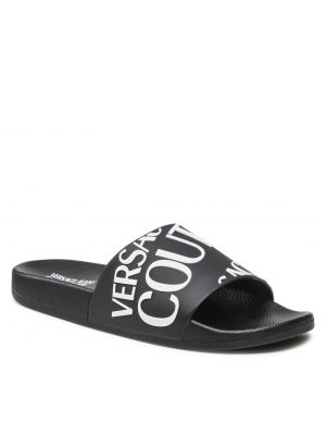 Papucs Versace Jeans Couture - 72YA3SQ1 71352899 - Fekete