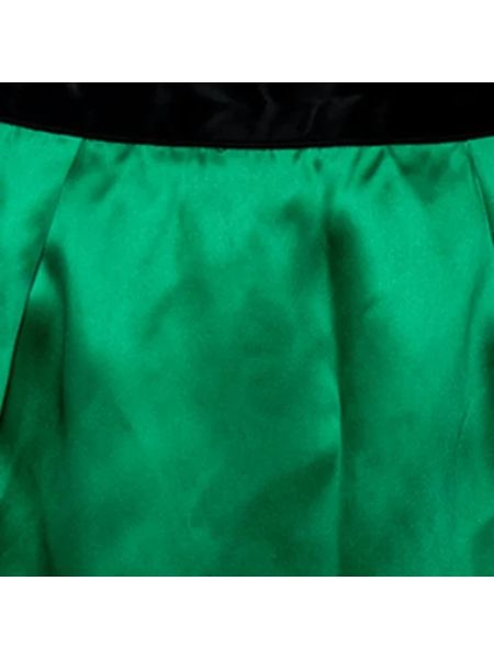Falda de raso Dolce & Gabbana Pre-owned verde