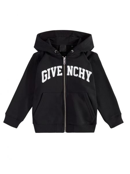 Puuvilla huppari pojille Givenchy Kids musta