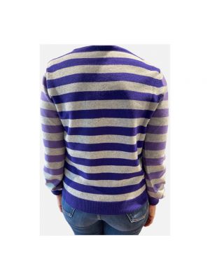 Jersey a rayas de tela jersey Kangra violeta