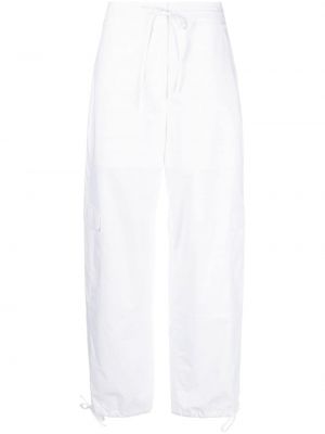 Pantalon cargo taille haute Toteme blanc