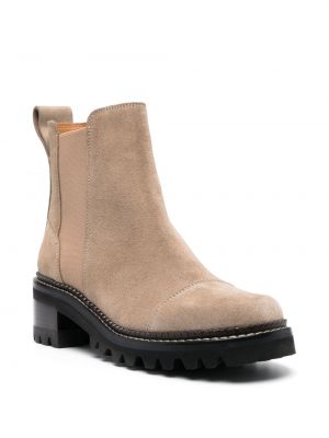 Ankle boots See By Chloé beige